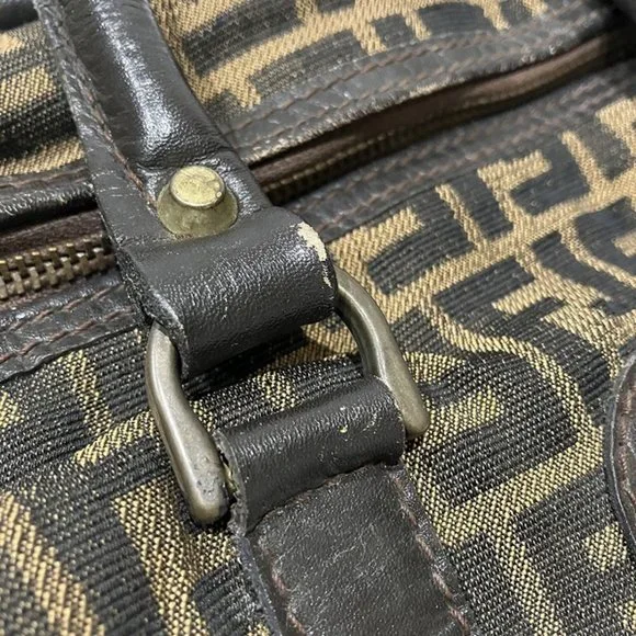 FENDI Zucca pattern Boston bag handbag for women - Picture 8 of 9